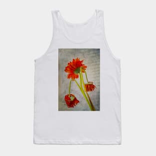 Wilting Flowers And Old Letter Tank Top